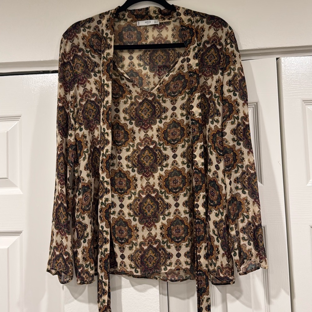 Mango see through shirt good condition